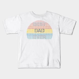 Vintage best dad ever sunset Kids T-Shirt